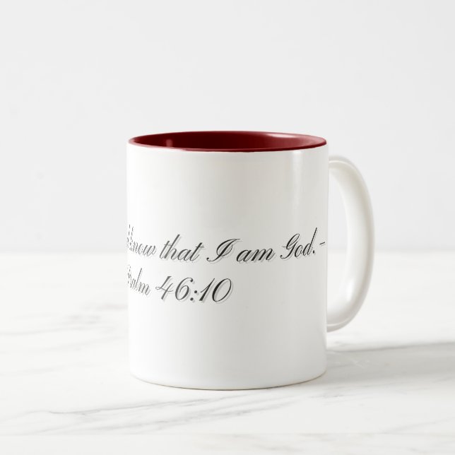 Psalm 46:10, Mug (Front Right)