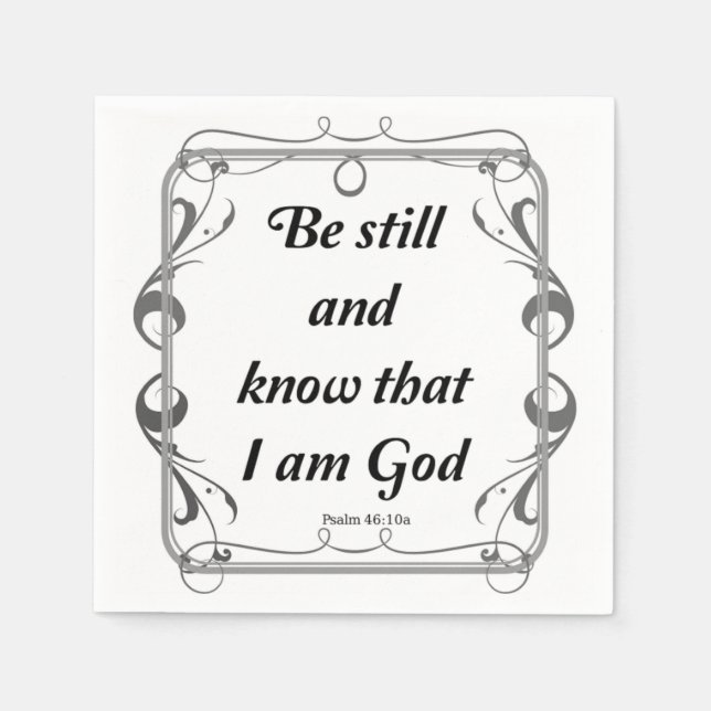 PSALM 46-10 NAPKINS (Front)