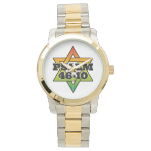 Psalm 46-10 - Oversized Two Tone Watch