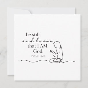 PSALM 46:10 - Personalized Note Card
