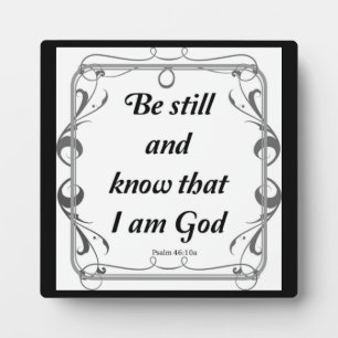 PSALM 46-10 PLAQUE