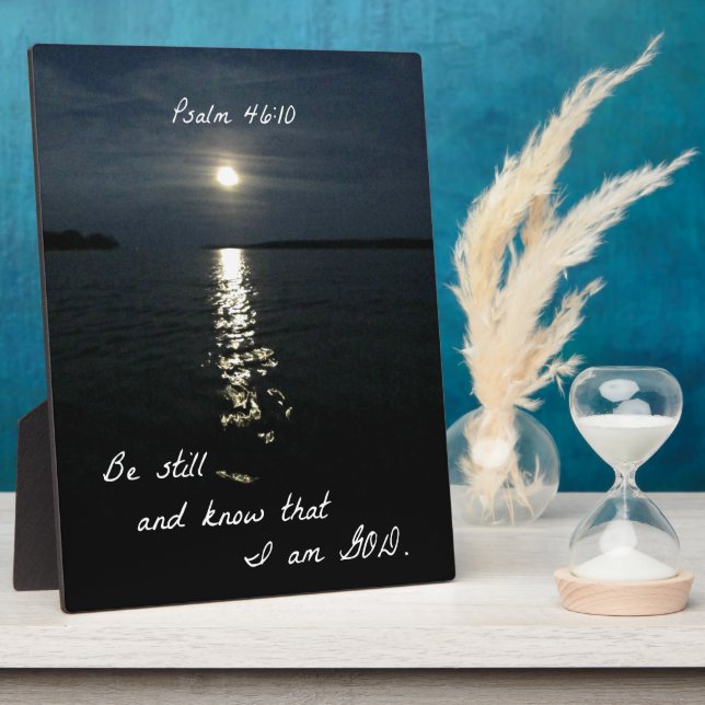 Psalm 46:10 plaque (Side)