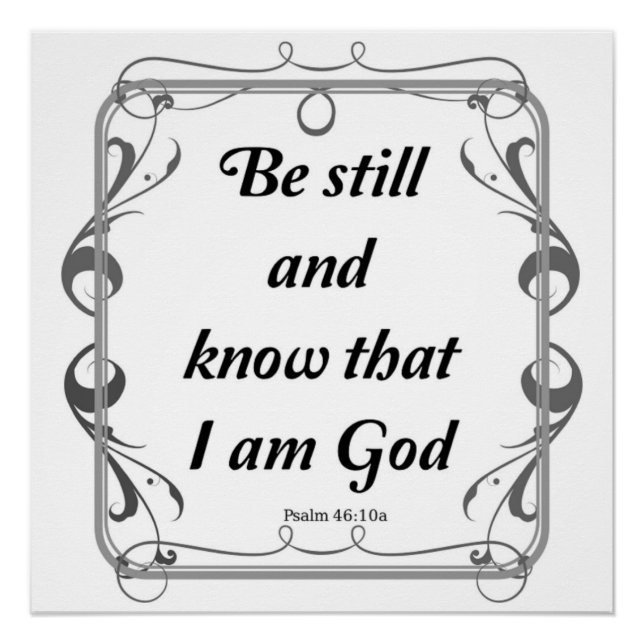 PSALM 46-10 POSTER (Front)