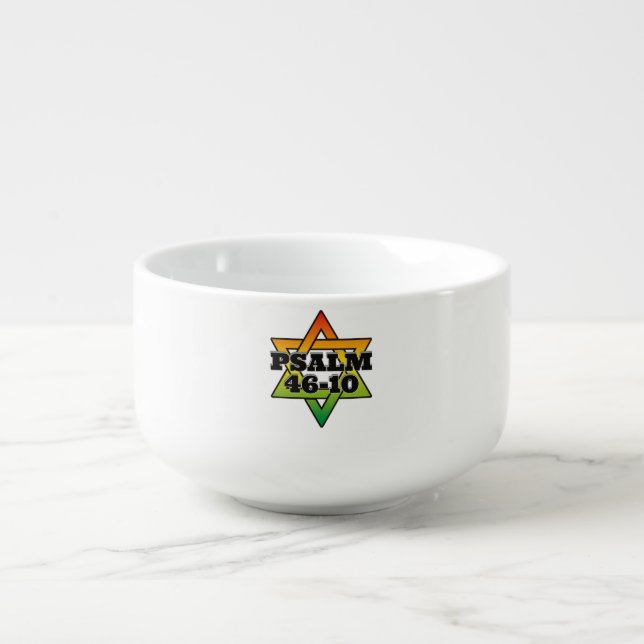 Psalm 46-10 - Soup Mug (Front)
