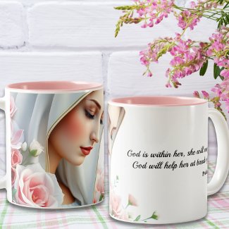 Psalm 46:5 Christian Bible Verse Virgin Mary