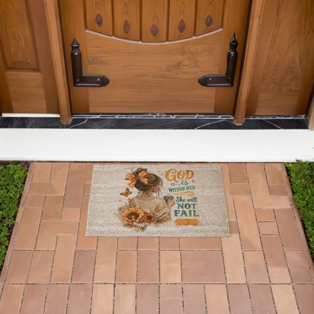 Psalm 46:5...  fiber doormat (Insitu (Outdoor))