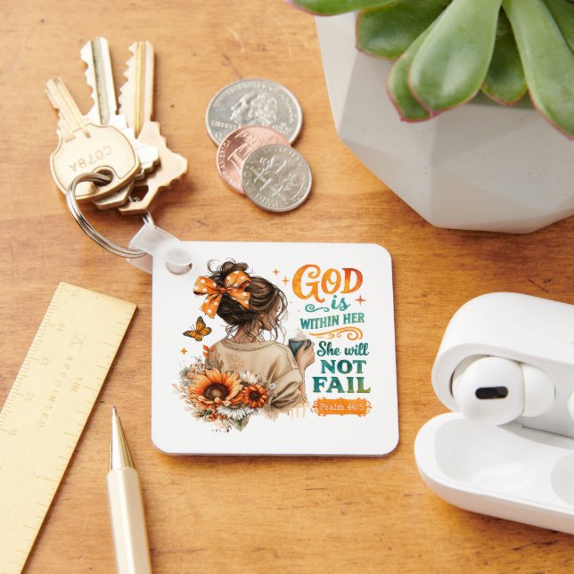 Psalm 46:5...  keychain (Desk)