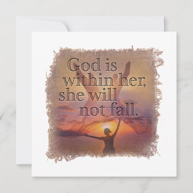 PSALM 46:5 - Personalized Notecard (Front)