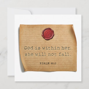 PSALM 46:5 - Personalized Notecard