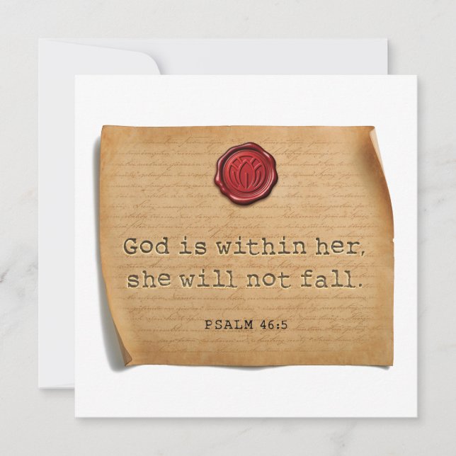 PSALM 46:5 - Personalized Notecard (Front)