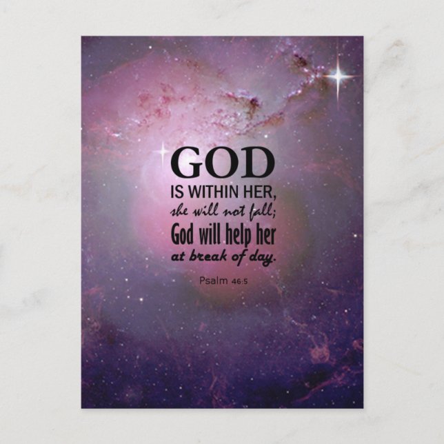 Psalm 46:5 postcard (Front)