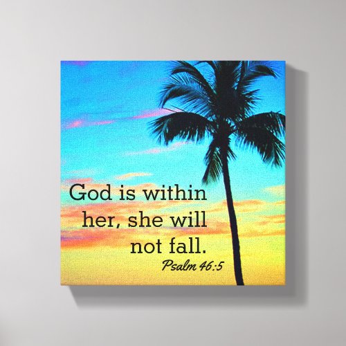 Psalm 465 Wrapped Canvas