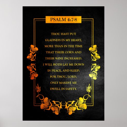 Psalm 47_8 Bible Verse Poster