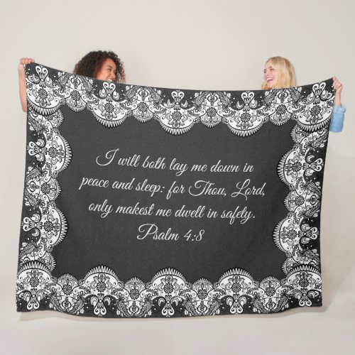 Psalm 48 fleece blanket