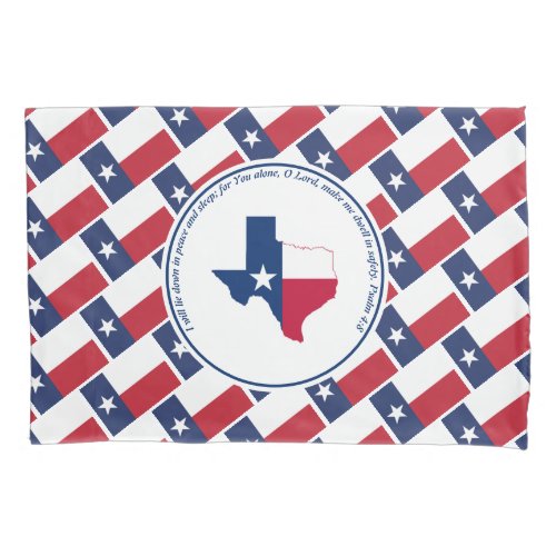 PSALM 48 Scripture Customized TEXAS FLAG Pillow Case