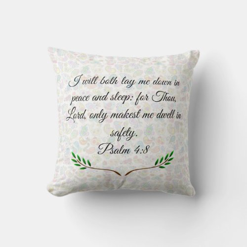 Psalm 48  throw pillow