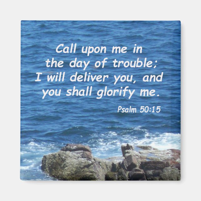 Psalm 50:15 magnet (Front)