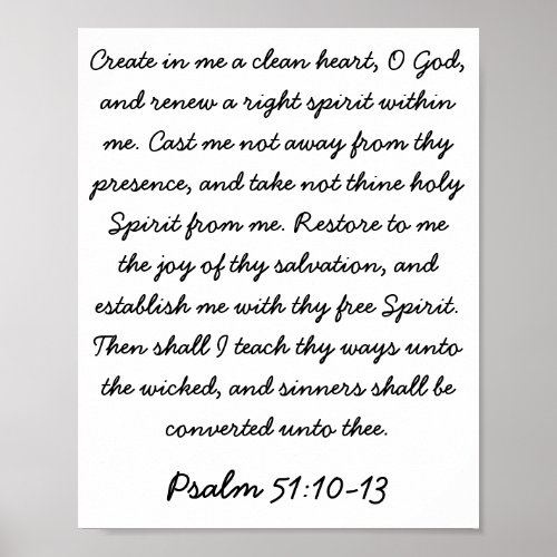 Psalm 5110_13 poster