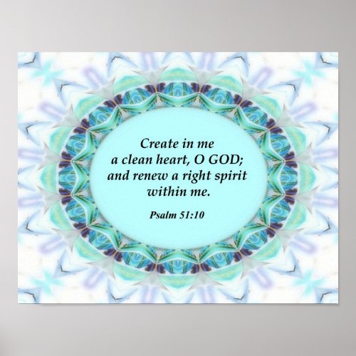 Psalm 5110 Christian Poster