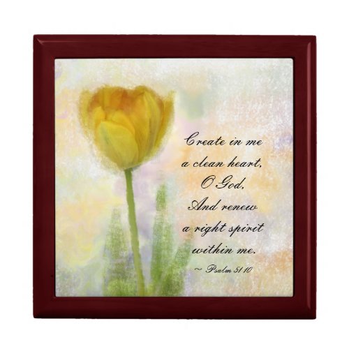 Psalm 5110 Create in me a clean heart O God Gift Box