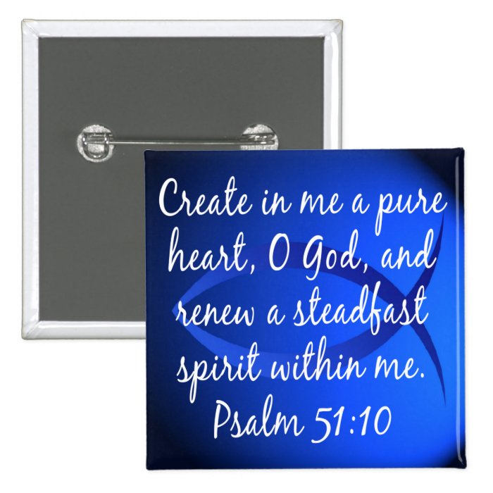 Psalm 5110 pinback buttons