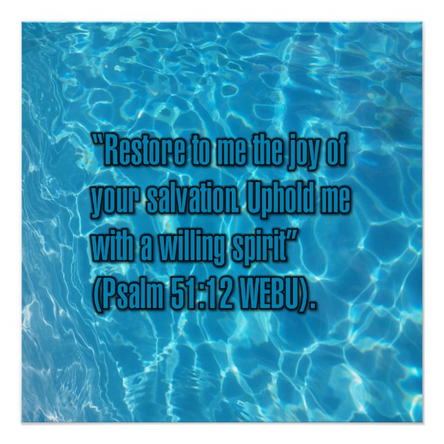 Psalm 51:12 WEBU Poster (Front)
