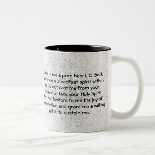 Psalm 51 Prayer Mug