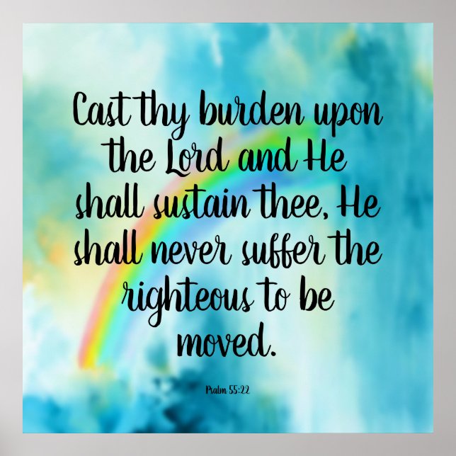 Psalm 55:22   poster (Front)