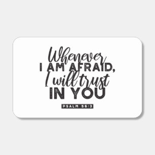 Psalm 56:3 Bible Verse Art "I Will Trust in You" Matchboxes