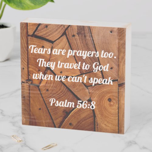 Psalm 568 birch wood box sign