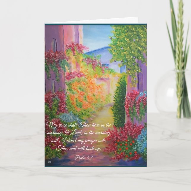 Psalm 5:3    card (Front)
