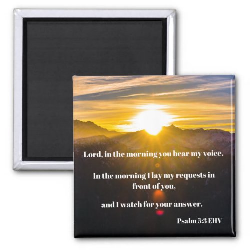 Psalm 53 Morning Peace Bible Verse Magnet