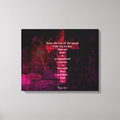 Psalm 612 Bible Verse Inspirational Quote Canvas Print