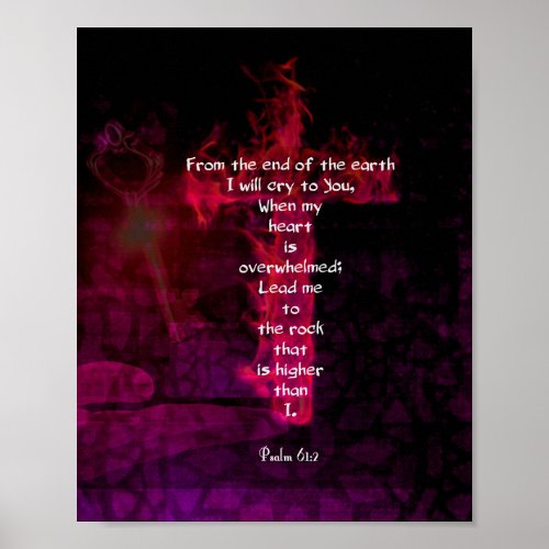 Psalm 612 Bible Verse Inspirational Quote Poster