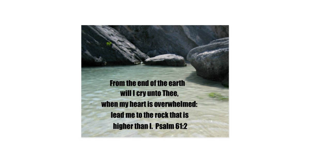 Psalm 61:2 postcard | Zazzle.com