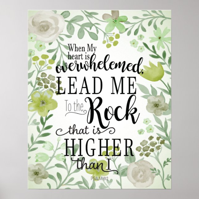 Psalm 61:2 poster (Front)