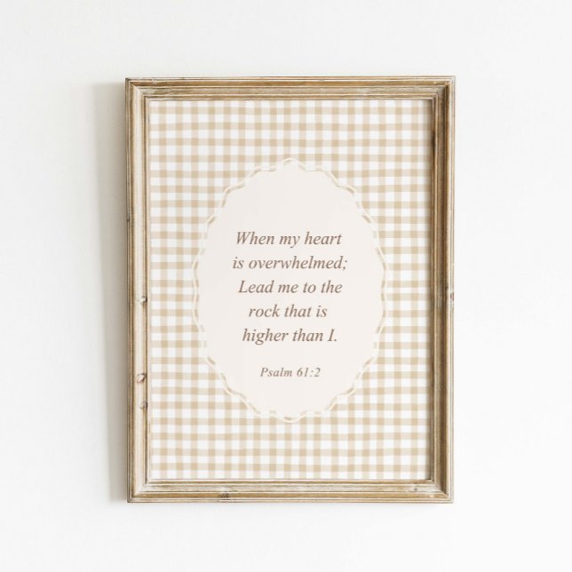 Psalm 61:2 When my heart is overwhelmed Poster (Creator Uploaded)