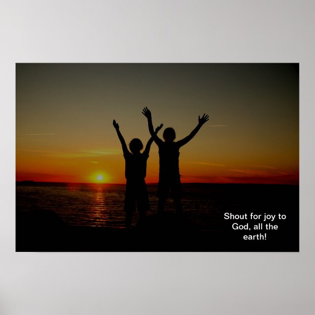 Psalm 66:1 poster (Front)