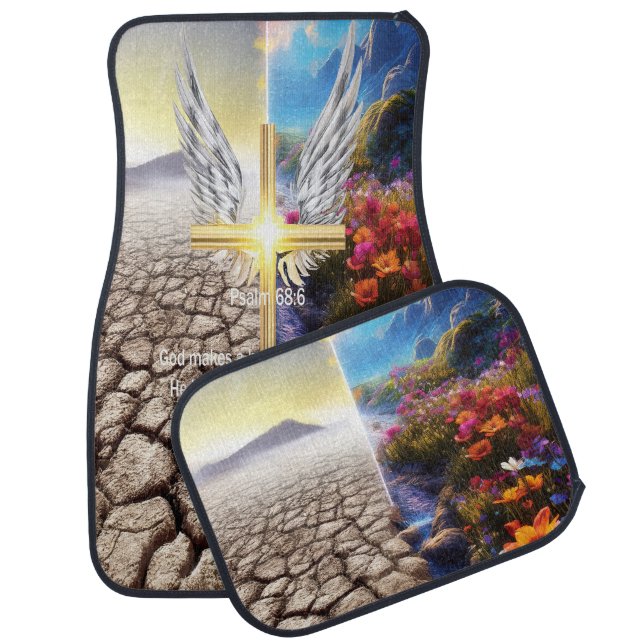 Psalm 68 car floor mat (Set)