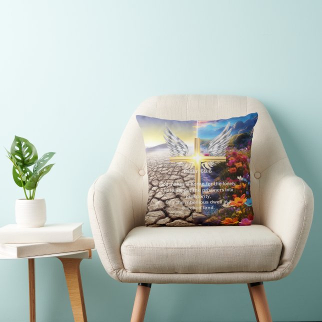 Psalm 68 throw pillow (Chair)
