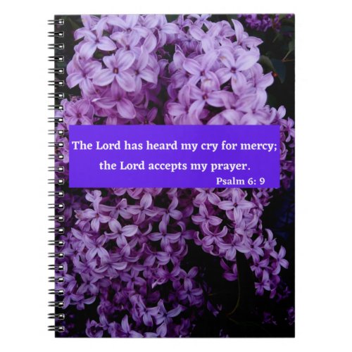 Psalm 6 Comforting Bible Verse Notebook