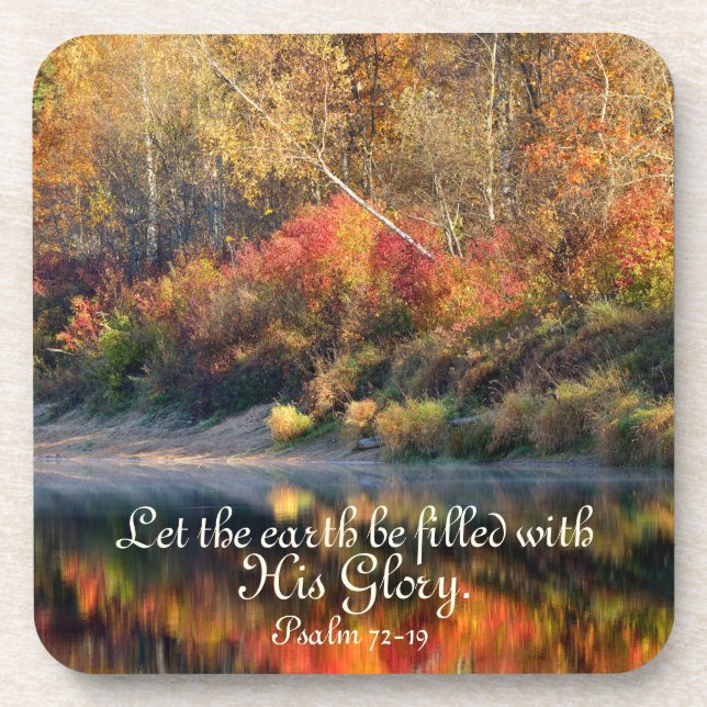 Psalm 72:19 Bible Verse God's Glory Coasters (Front)
