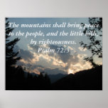 Psalm 72:3 Poster at Zazzle
