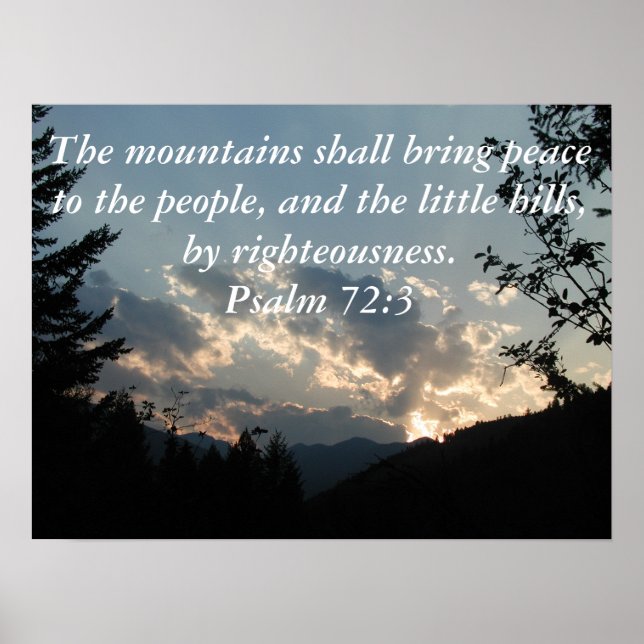 Psalm 72:3 poster (Front)