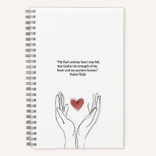 Psalm 73:26 Christian Journal Scripture Notebook