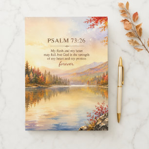 Psalm 73:26 Scripture Autumn Lake Pocket Folder
