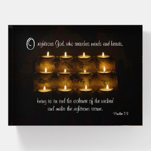 Psalm 7:9 Candles Paperweight