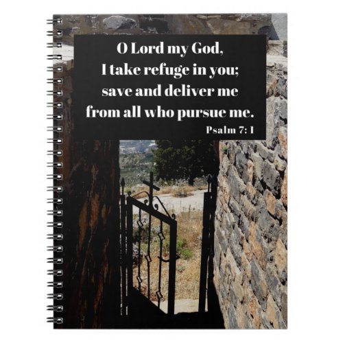 Psalm 7 Comforting Bible Verse Notebook