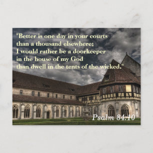 Psalm 84:10 Scripture Memory Card