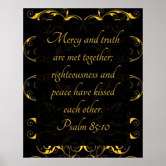 Psalm 85:10 poster (Front)